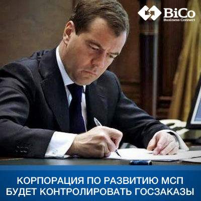 Корпорация по развитию МСП будет контролировать госзаказы - bicotender.ru