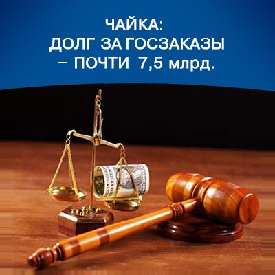 Чайка: долг за госзаказы – почти 7,5 млрд - bicotender.ru